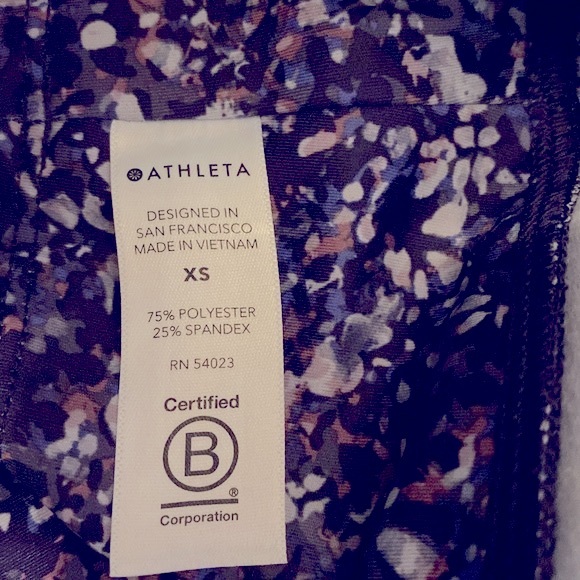 Athleta Rainier Printed Mesh Tight Size XS - Picture 11 of 12